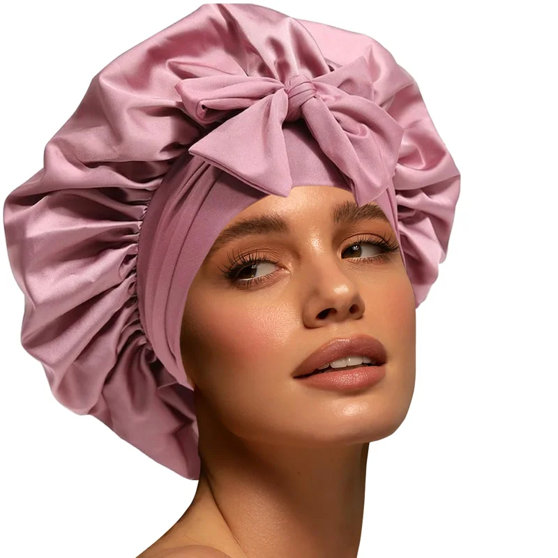 Satin Bonnet Sleep Cap for Curly Hair